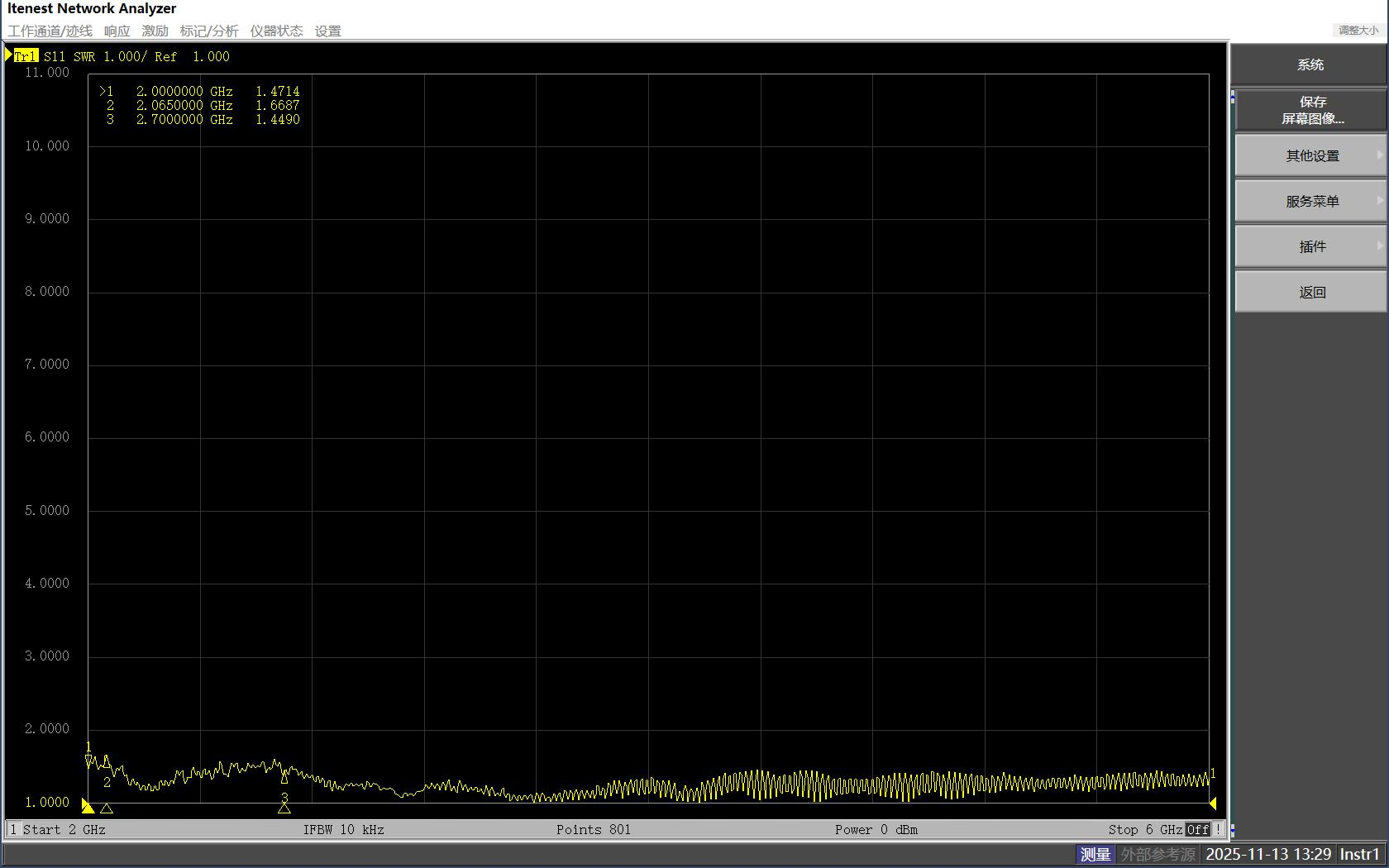 Engineering Verification Example - Raw VNA Data